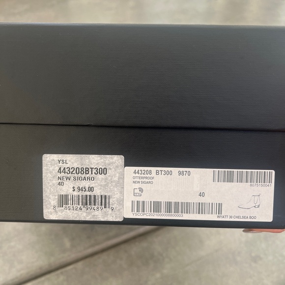 SAINT LAURENT MENS CHELSEA BOOTS NEW SIGARO MENS SIZE 40 - Picture 4 of 14